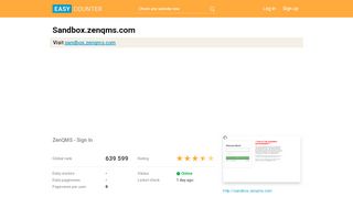 
                            9. Sandbox.zenqms.com: ZenQMS - Sign In - Easy …