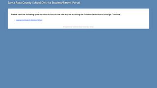 
                            6. Santa Rosa County School District Student/Parent Portal