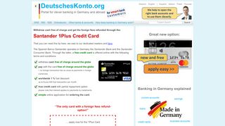 
                            1. Santander 1Plus Credit Card Read before making the online ...