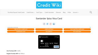 
                            3. Santander 1plus Visa Card | Credit Wiki