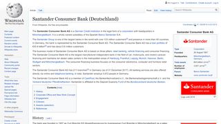 
                            8. Santander Consumer Bank (Deutschland) - Wikipedia