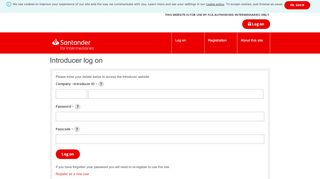 
                            3. Santander for Intermediaries - Introducer Internet