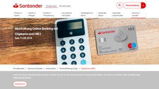 
                            9. Santander Internet Banking