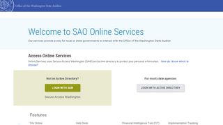 
                            2. SAO Online Services - Access Washington
