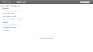 
                            6. SAP Ariba Help Center - support.ariba.com
