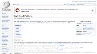 
                            9. SAP Cloud Platform - Wikipedia