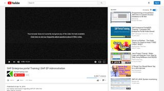 
                            1. SAP Enterprise portal Training | SAP EP Administration - YouTube