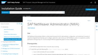 
                            4. SAP NetWeaver Administrator (NWA) - SAP Help Portal