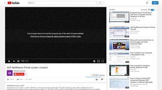 
                            3. SAP NetWeaver Portal system creation - YouTube