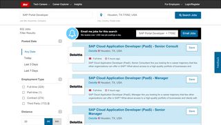 
                            5. SAP Portal Developer - Paradigm Group - Houston, TX | Dice.com