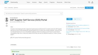 
                            9. SAP Supplier Self Service (SUS) Portal - SAP Archive