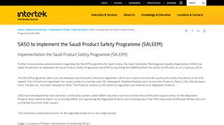 
                            4. SASO to implement the Saudi Product Safety Programme (SALEEM)