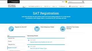 
                            7. SAT Registration | SAT Suite of Assessments – The College ...
