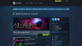 
                            8. Save 85% on AI War Bundle (2014) on Steam