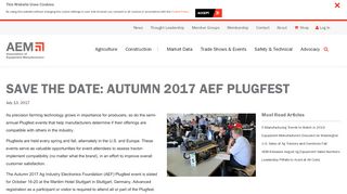 
                            9. Save the Date: Autumn 2017 AEF Plugfest