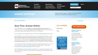 
                            1. Save Time. Answer Online. |Donor EXPRESS - obi.org