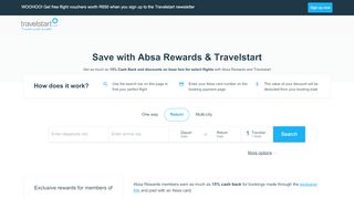 
                            3. Save with Absa Rewards & Travelstart