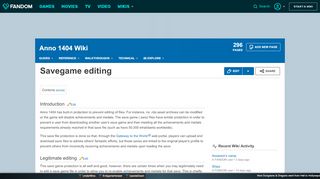 
                            5. Savegame editing | Anno 1404 Wiki | FANDOM powered by Wikia