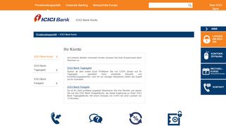 
                            2. Saving account | ICICI Bank | Germany