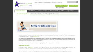 
                            3. Saving For College In Texas - Texas Tuition Promise Fund