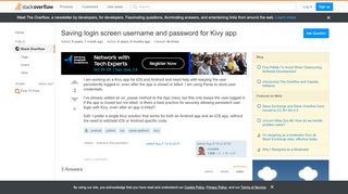 
                            4. Saving login screen username and password for Kivy app