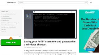
                            2. Saving your PuTTY username and password in a Windows ...