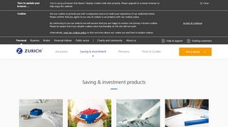 
                            1. Savings & Investment Products | Zurich