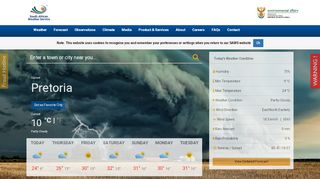 
                            1. SAWS Home - WeatherSA Portal