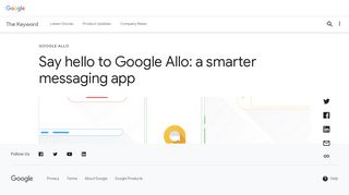 
                            7. Say hello to Google Allo: a smarter messaging app