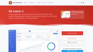 
                            7. SB Admin 2 - Free Bootstrap Admin Theme - Start Bootstrap