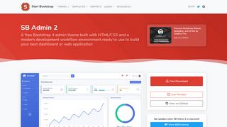 
                            11. SB Admin 2 - Free Bootstrap Admin Theme - Start …