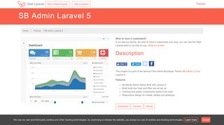 
                            9. SB Admin Laravel 5 | Start Laravel