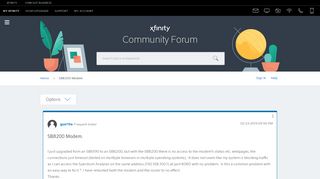 
                            8. SB8200 Modem. - Xfinity Help and Support Forums - 3199035