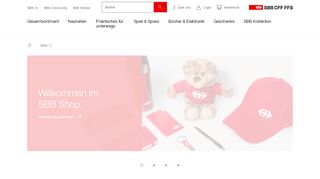 
                            8. SBB Shop: Willkommen im SBB Online Shop