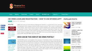
                            2. SBI HRMS Login and Registration - How to Use MYHRMS App?