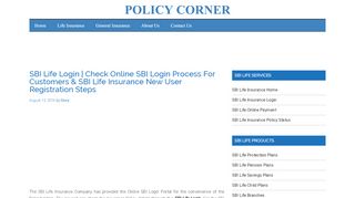 
                            5. SBI Life Login | 3 Steps for SBI Online Life Insurance ...