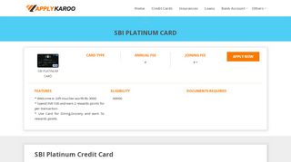 Sbi Platinum Card