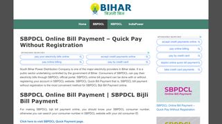 
                            10. SBPDCL Online Bill Payment | Quick Bill Payment | Bijli ...