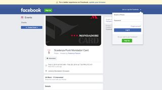 
                            6. Scadenza Punti Mondadori Card - Facebook