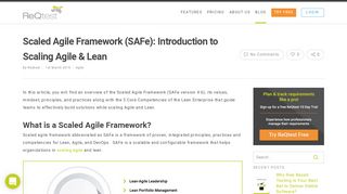 
                            9. Scaled Agile Framework (SAFe) – Principles to Scale Agile ...
