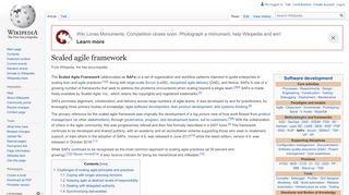 
                            3. Scaled agile framework - Wikipedia
