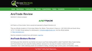 
                            9. Scam Broker Investigator • AroTrade Review - 100% …