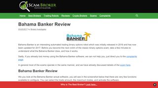 
                            8. Scam Broker Investigator • Bahama Banker Review