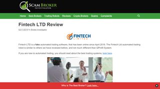 
                            2. Scam Broker Investigator • Fintech LTD Review - Warning!