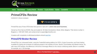 
                            9. Scam Broker Investigator • PrimeCFDs Review - …