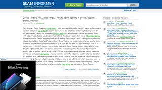 
                            6. Scam Report - Zecco Trading, Inc, Zecco Trade, Thinking ...