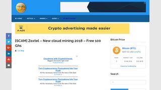 
                            5. [SCAM] Zoxtel - New cloud mining 2018 - Free 100 …