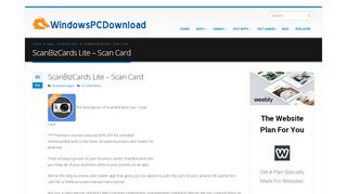 
                            5. ScanBizCards Lite – Scan Card For PC (Windows 7, …