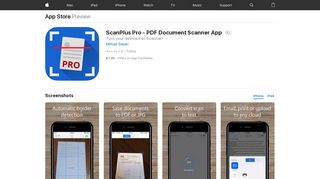 
                            6. ‎ScanPlus Pro - PDF Document Scanner App on the App Store