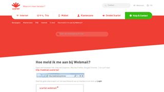 
                            2. Scarlet FAQ - Hoe meld ik me aan bij Webmail?